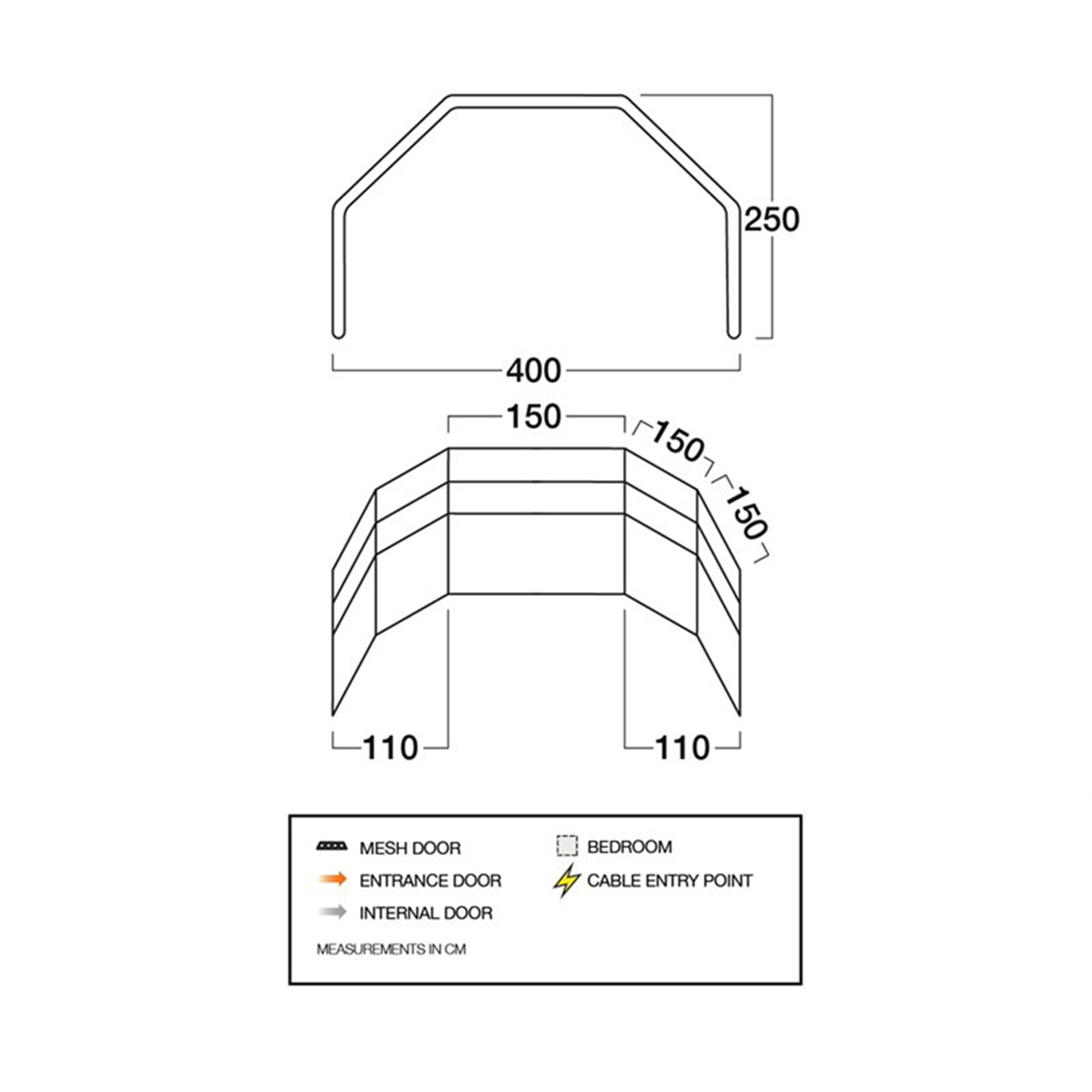 VANGO Airbeam Elements Proshield 5 Panel Windbreak