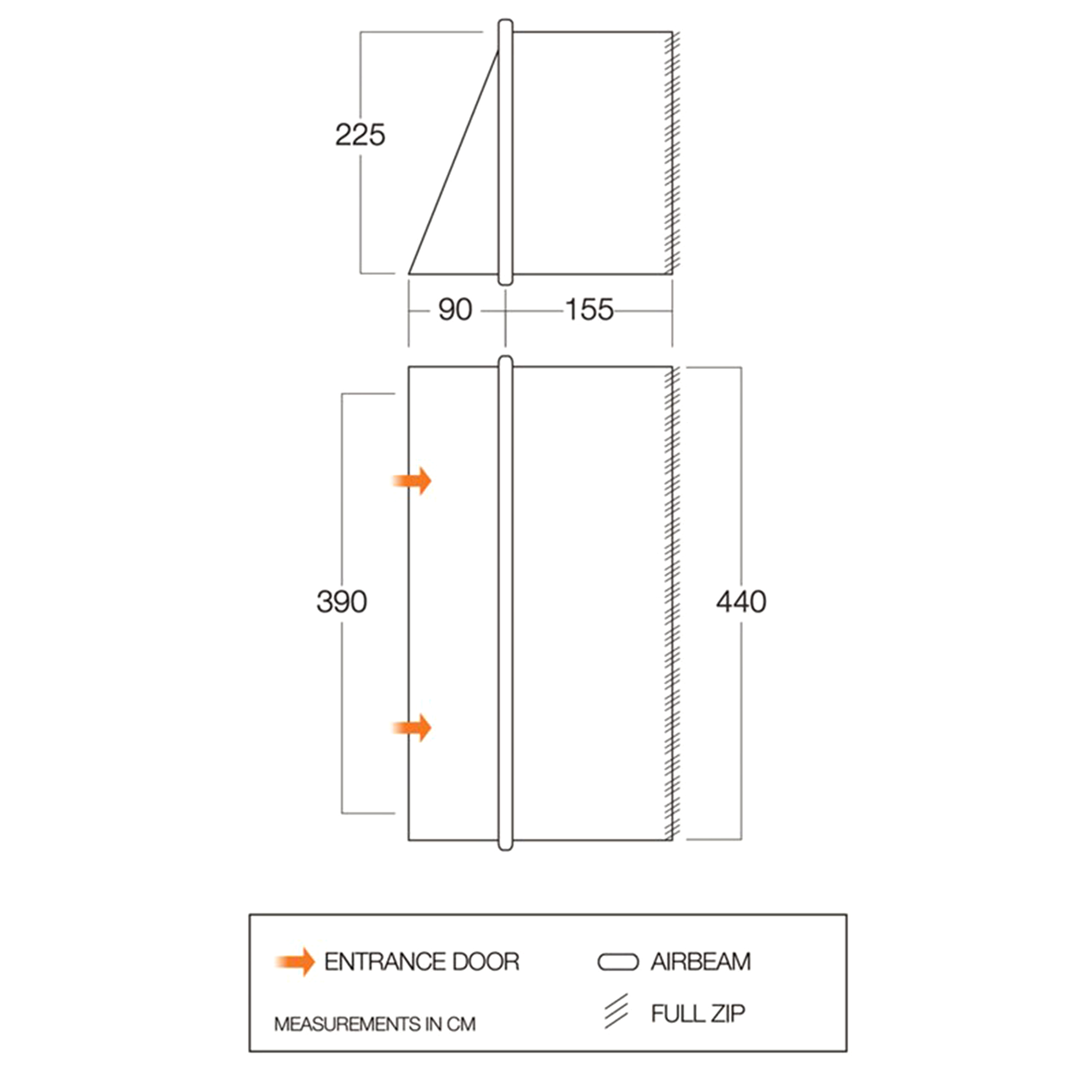 Vango Zipped Front Awning