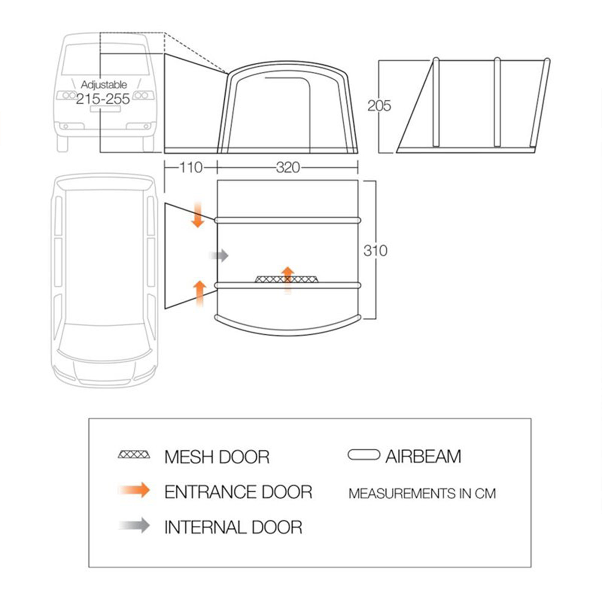 Vango Cove III Air Mid Touring Driveaway Awning