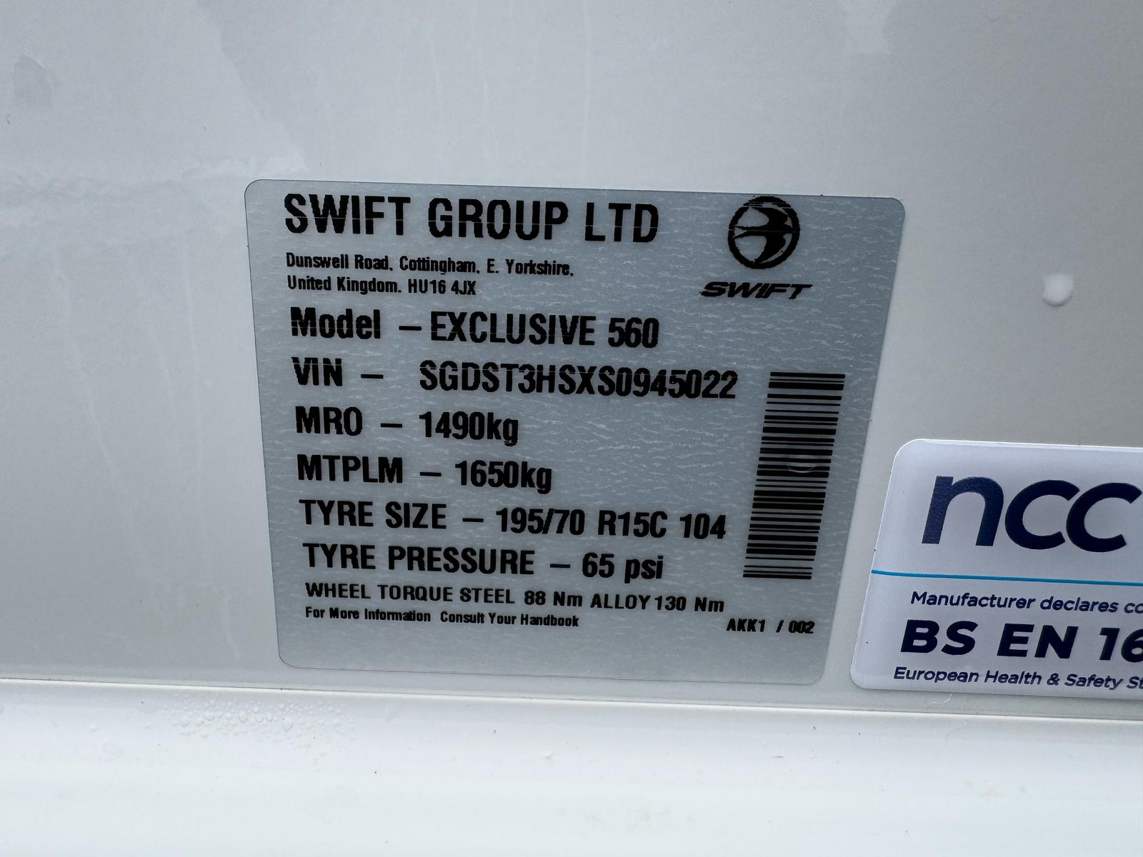 Swift Challenger Exclusive 560 - 2025 - Image 88