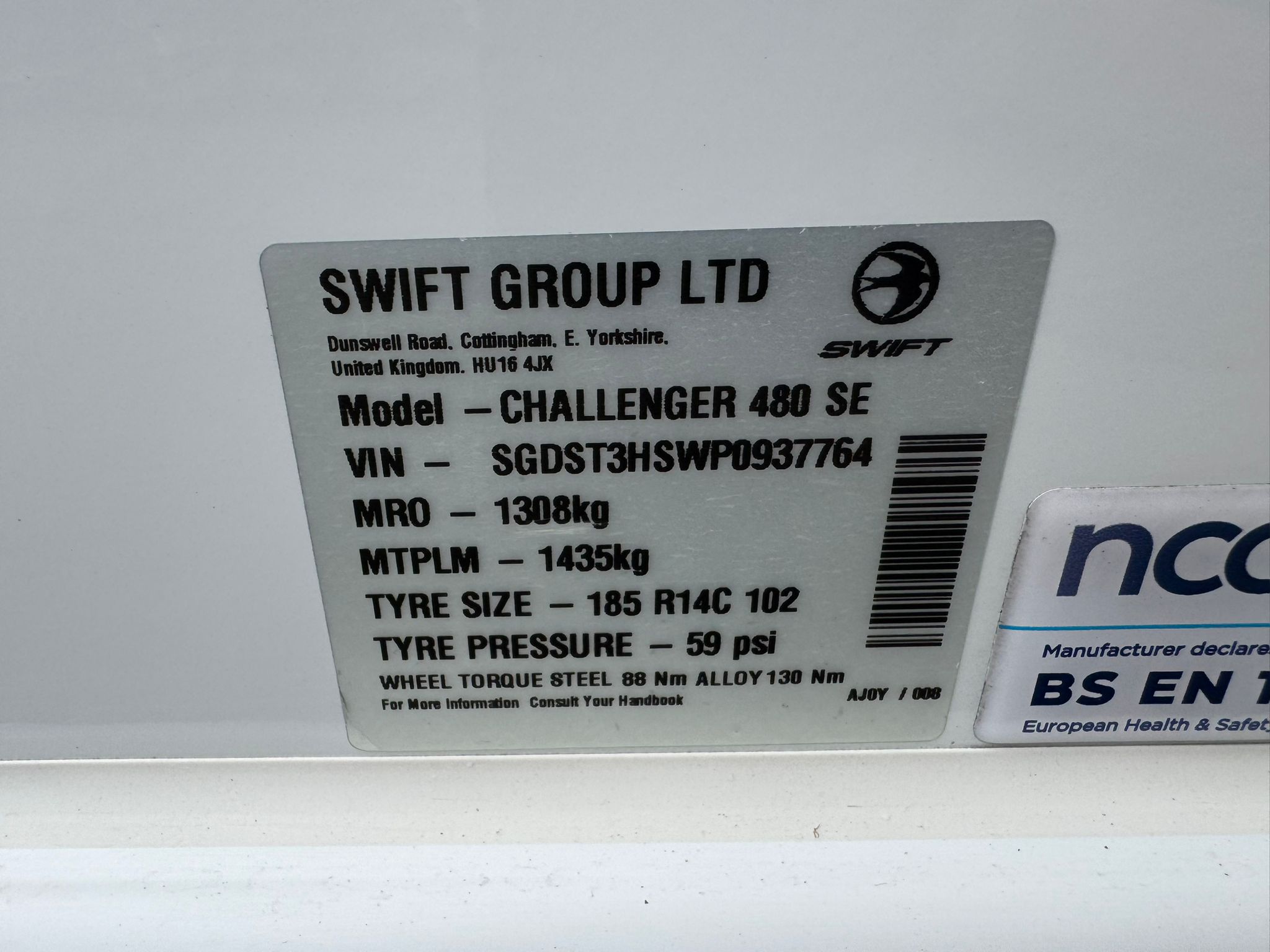 Swift Challenger SE 480- 2023 Caravan - Image 21