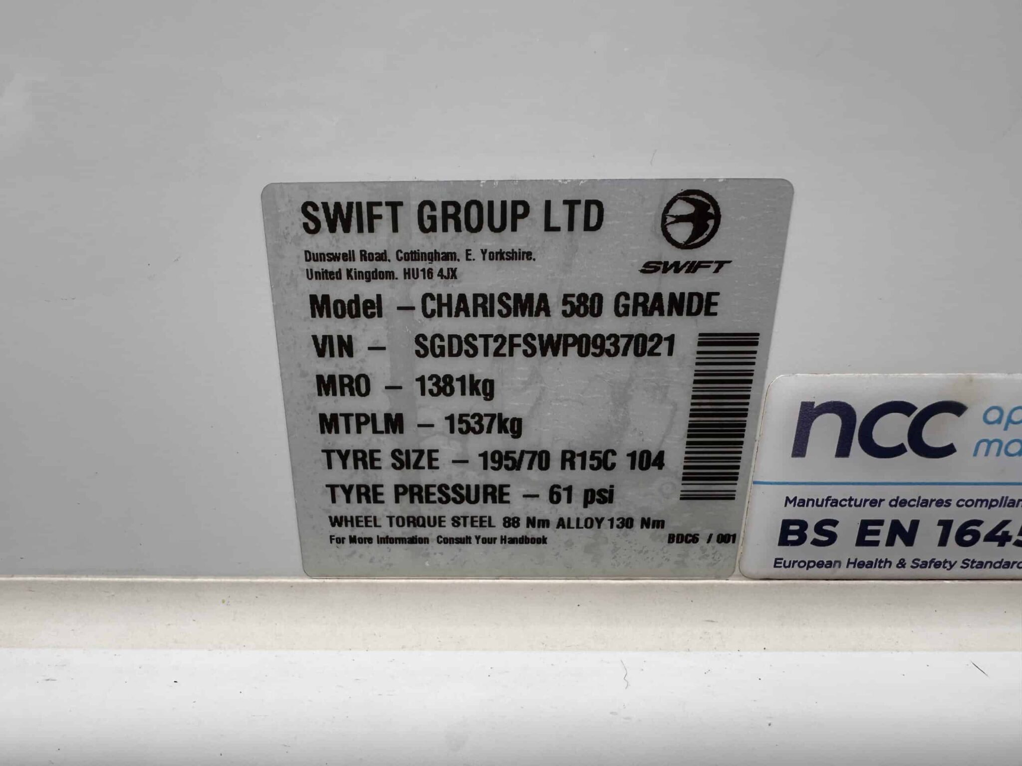 Swift Charisma 580 Grande- 2023 Caravan - Image 13