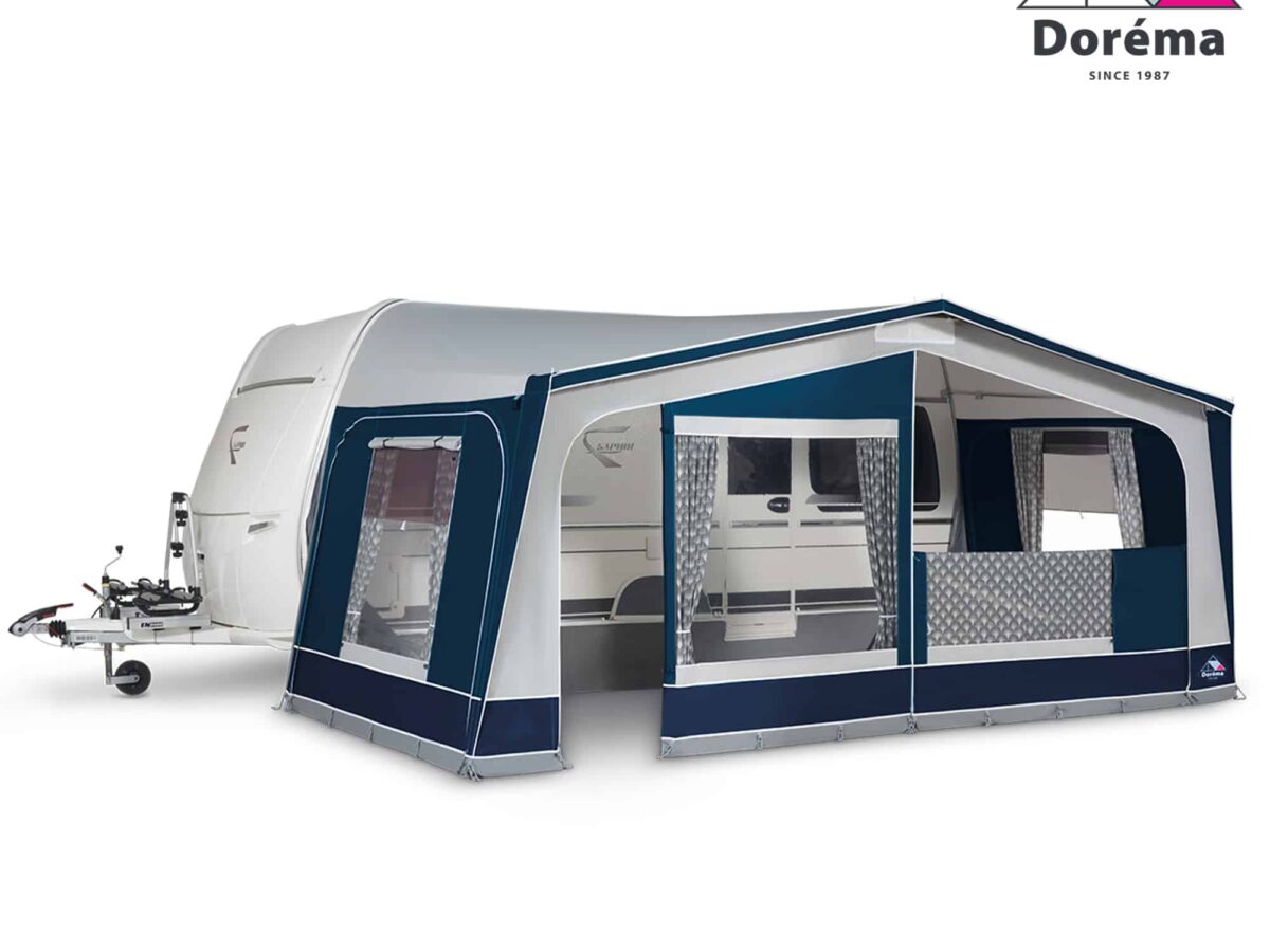 Dorema Monza XL270 Seasonal Touring Pole Awning (blue) - Golden Castle