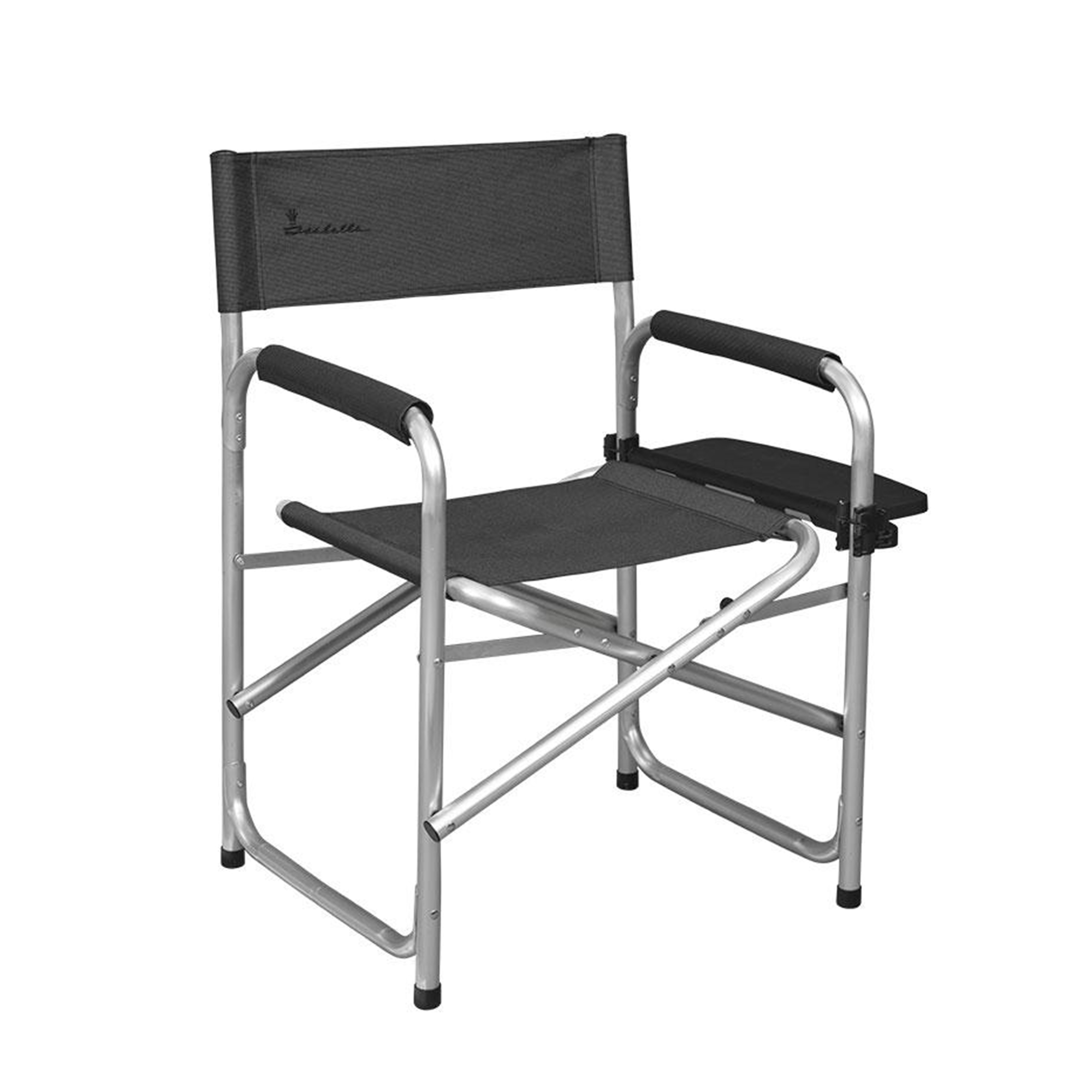 Isabella Grey Directors Chair with Side Table