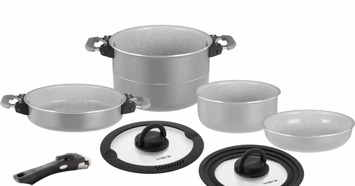 Brunner Fusion Magnetogrip 7+1 Saucepan Cook Set (22cm) - Golden