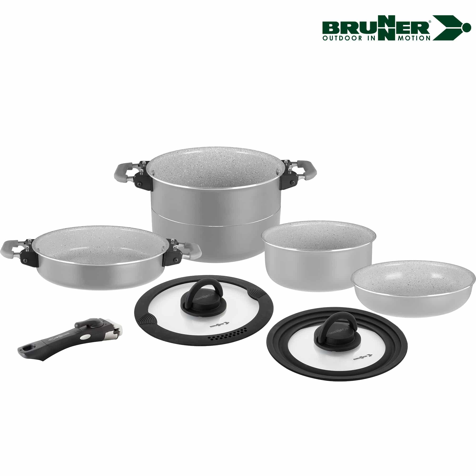 Brunner Fusion Magnetogrip 7+1 Saucepan Cook Set