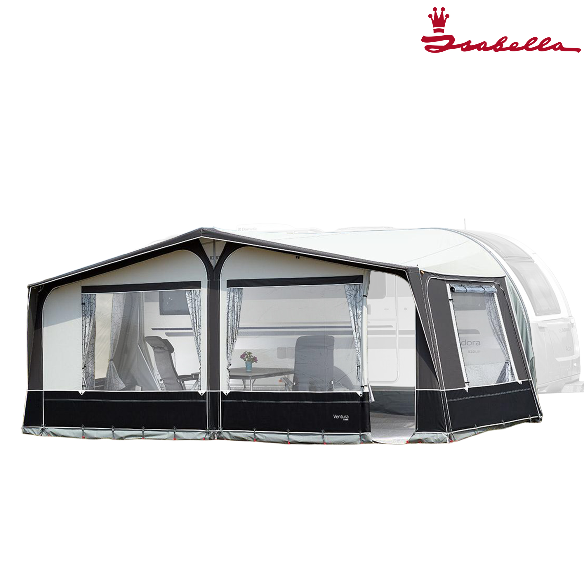 Isabella Ventura Pacific D250 Anthracite Touring Caravan Awning incl. Frame