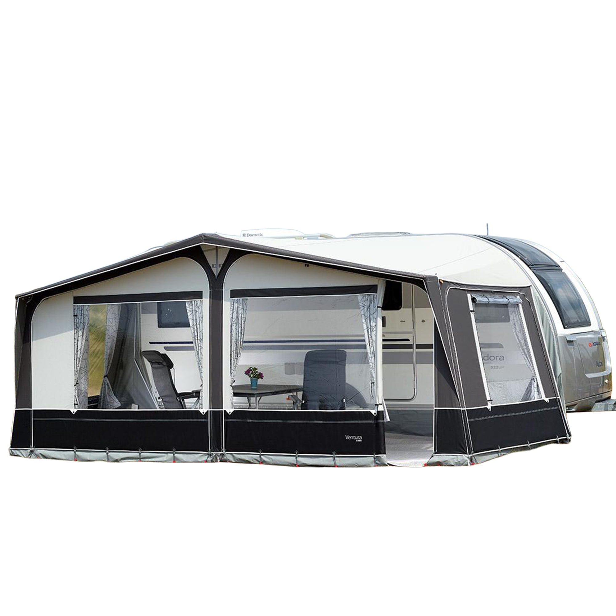 Isabella Ventura Pacific D250 Anthracite Touring Caravan Awning incl. Frame