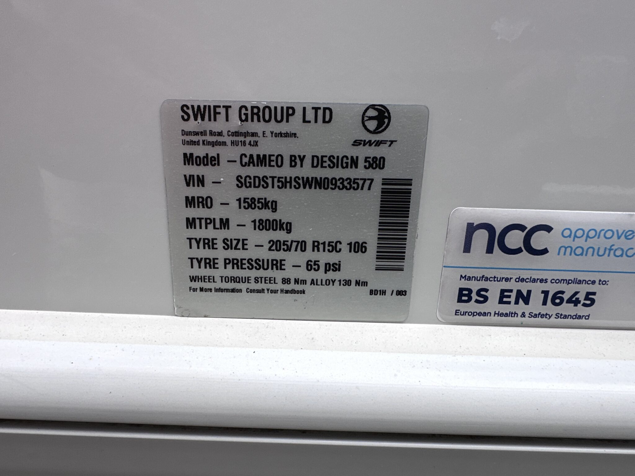 Swift Bessacarr Cameo By Design 580 – 2022 Caravan - Image 90