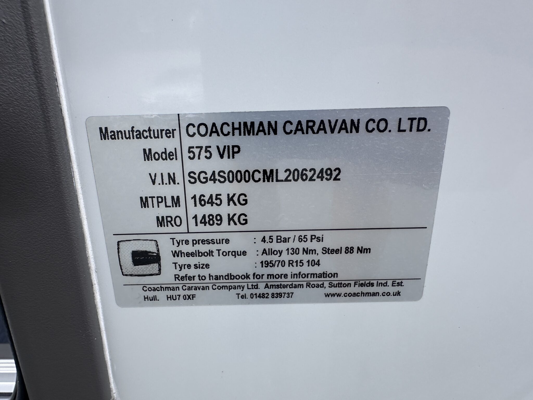 Coachman VIP 575 – 2020 Caravan - Image 11