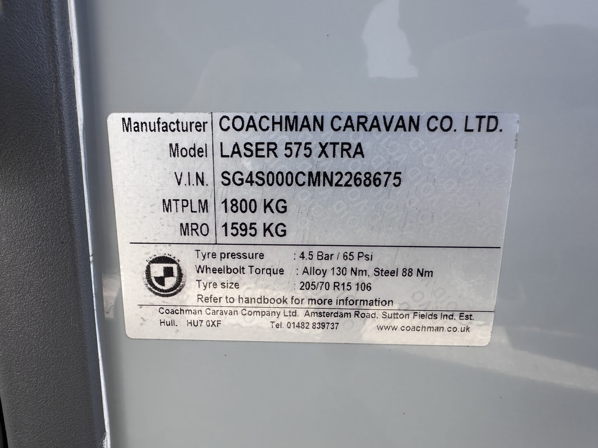 Coachman Laser Xtra 575 – 2022 Caravan - Image 99