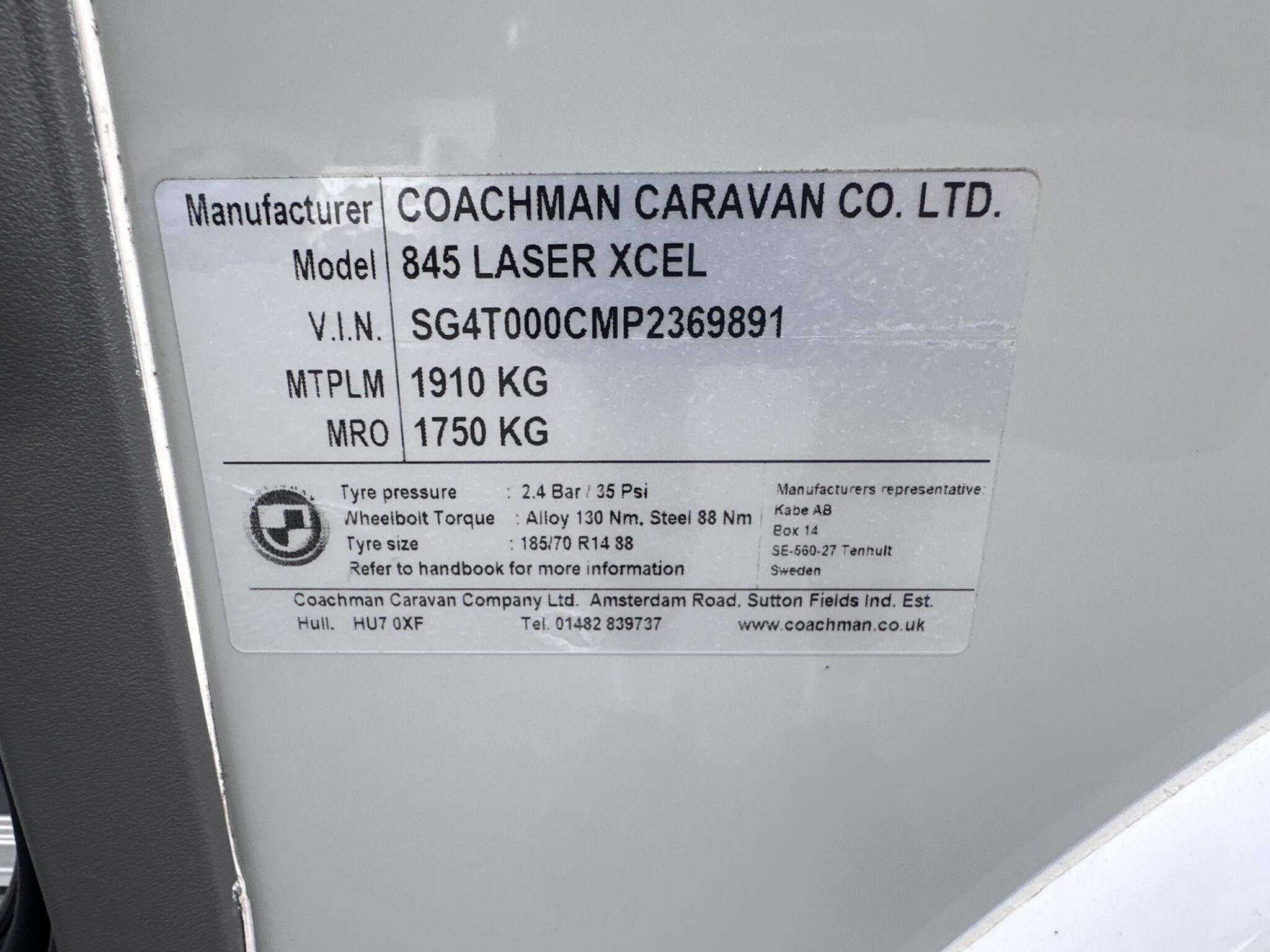 Coachman Laser Xcel 845 – 2023 Caravan - Image 91