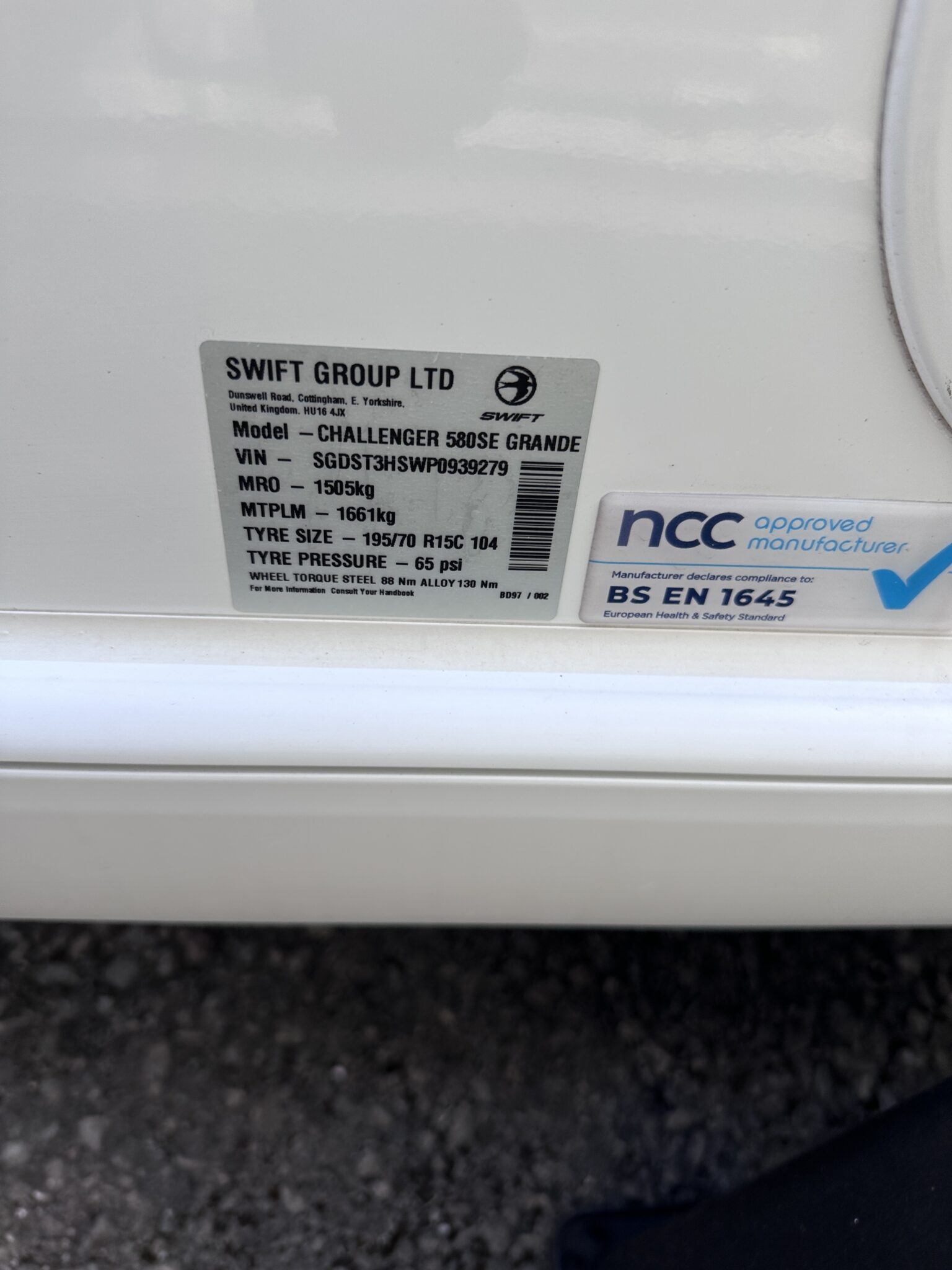 Swift Challenger Grande 580 SE – 2023 Caravan - Image 91