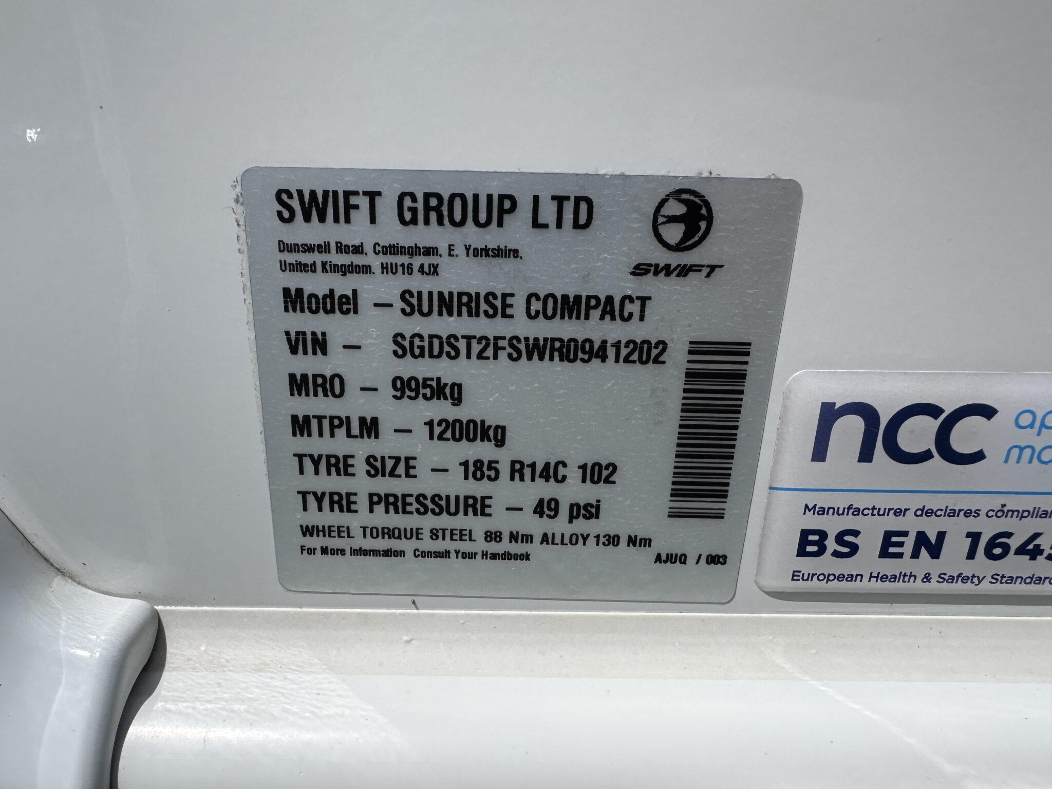 Swift Sunrise Compact – 2024 Caravan - Image 11