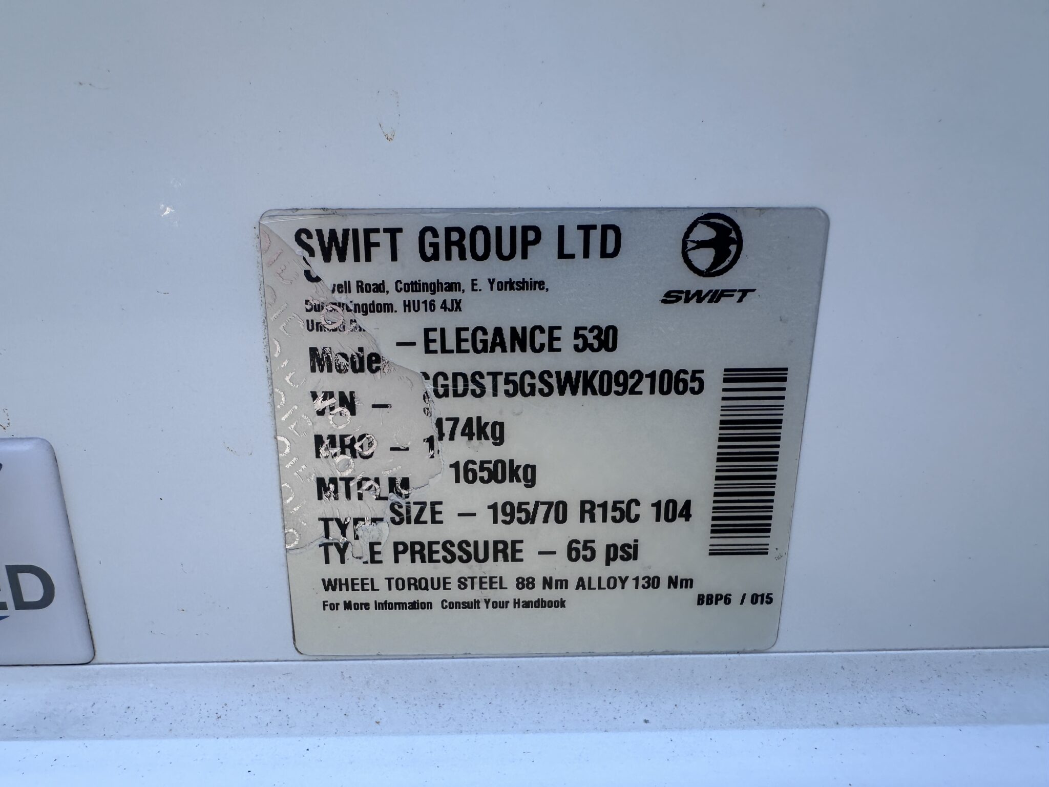 Swift Elegance 530 – 2019 Caravan - Image 92