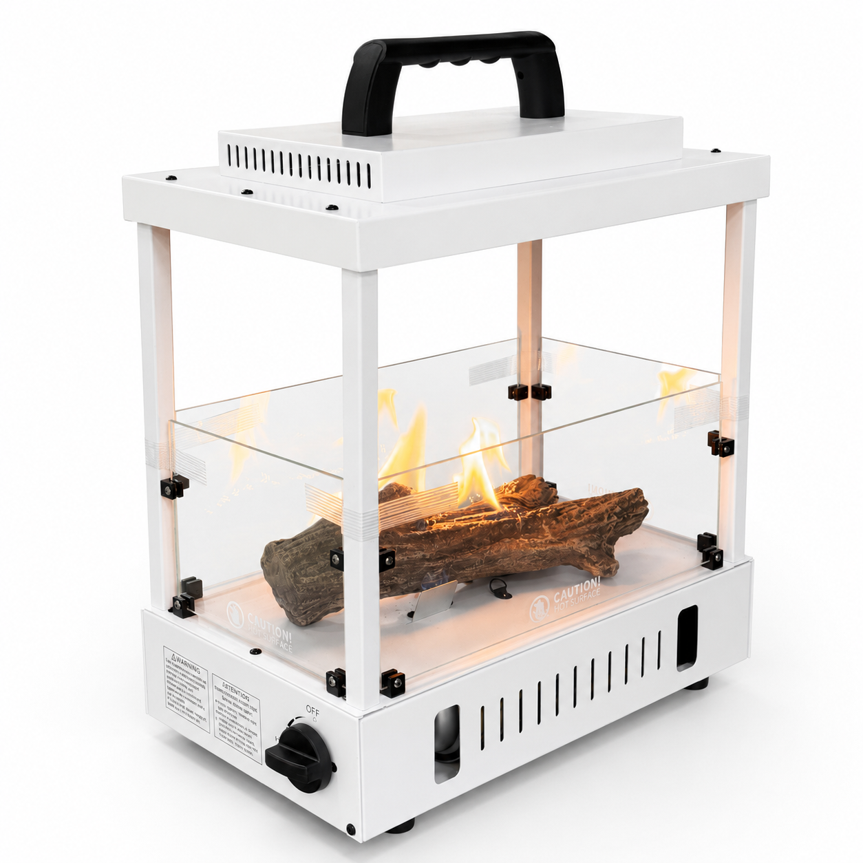 Alogfire White Lantern Pro Portable Outdoor Gas Glass Heater - Image 3
