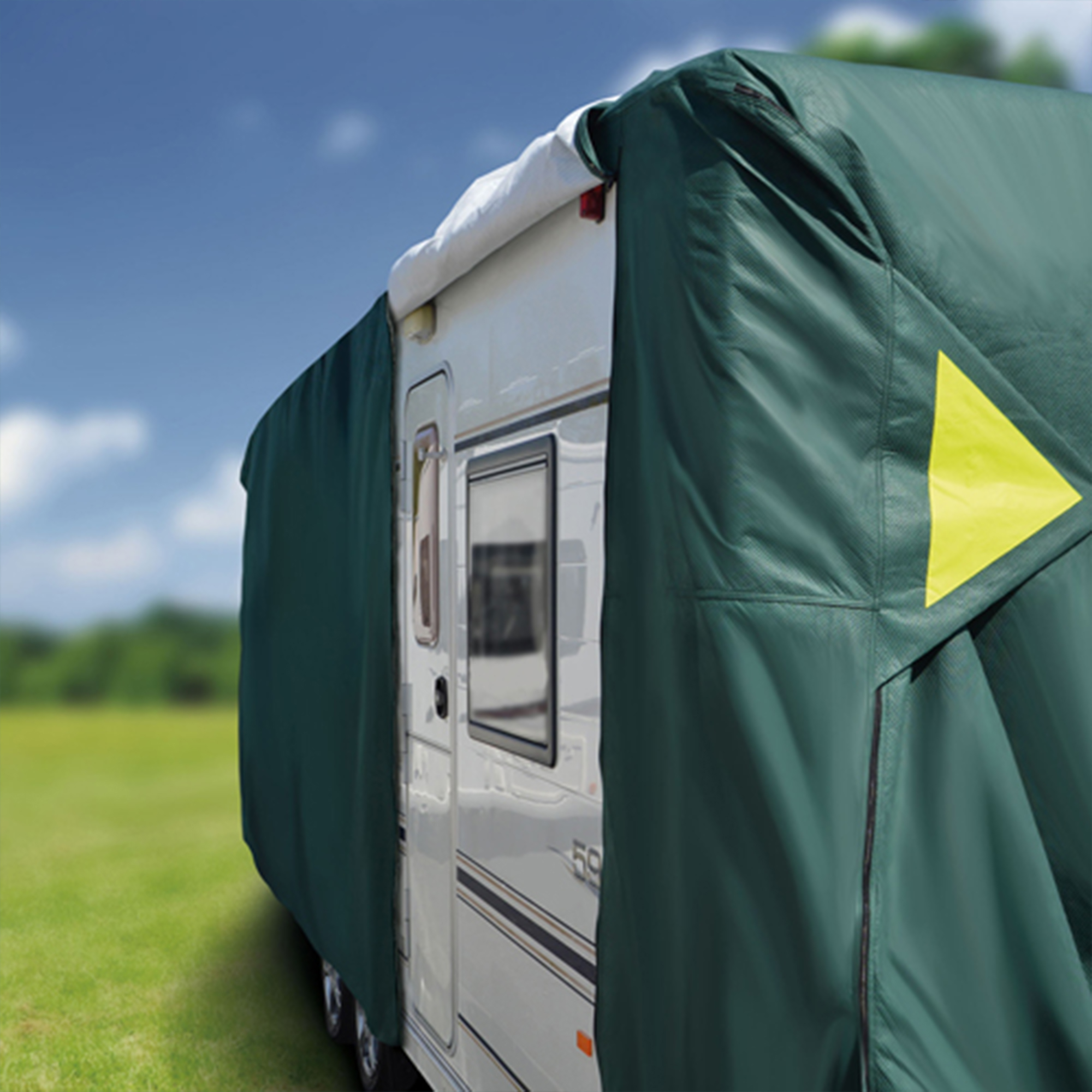 Maypole Premium Green 4-Ply Caravan Cover